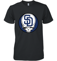 San Diego Padres Grateful Dead Baseball Steal Your Face MLB Men's Premium T-Shirt Men's Premium T-Shirt - globaltrendtees