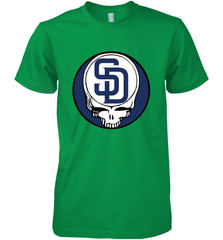San Diego Padres Grateful Dead Baseball Steal Your Face MLB Men's Premium T-Shirt Men's Premium T-Shirt - globaltrendtees
