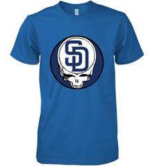 San Diego Padres Grateful Dead Baseball Steal Your Face MLB Men's Premium T-Shirt Men's Premium T-Shirt - globaltrendtees