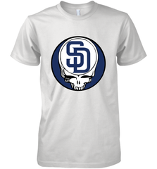 San Diego Padres Grateful Dead Baseball Steal Your Face MLB Men's Premium T-Shirt Men's Premium T-Shirt - globaltrendtees