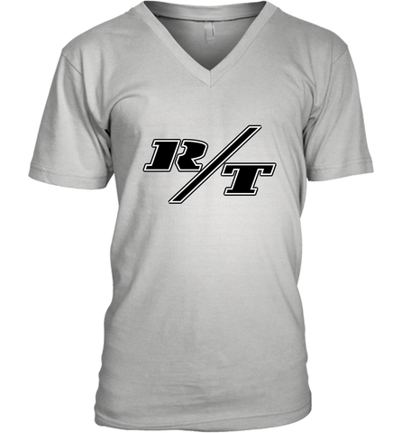 Fast & Furious Road And Track Logo Men's V-Neck T-Shirt Men's V-Neck T-Shirt / White / S Men's V-Neck T-Shirt - globaltrendtees
