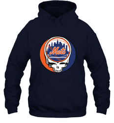 New York Mets Grateful Dead Baseball Steal Your Face MLB Hooded Sweatshirt