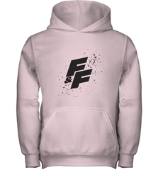 Fast & Furious Paint Splatter Bold Logo Youth Hooded Sweatshirt Youth Hooded Sweatshirt - globaltrendtees