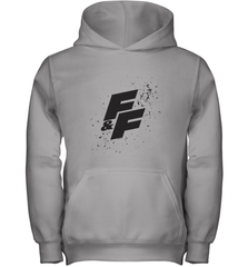 Fast & Furious Paint Splatter Bold Logo Youth Hooded Sweatshirt Youth Hooded Sweatshirt - globaltrendtees