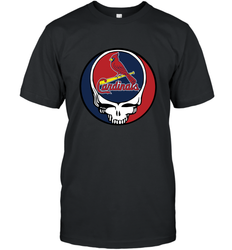 St Louis Cardinals Grateful Dead Baseball Steal Your Face MLB Men's T-Shirt