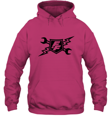 Fast & Furious Racing Shield Motif Hooded Sweatshirt Hooded Sweatshirt - globaltrendtees