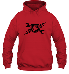 Fast & Furious Racing Shield Motif Hooded Sweatshirt Hooded Sweatshirt - globaltrendtees