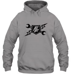 Fast & Furious Racing Shield Motif Hooded Sweatshirt