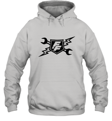 Fast & Furious Racing Shield Motif Hooded Sweatshirt
