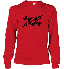 Fast & Furious Racing Shield Motif Long Sleeve T-Shirt Long Sleeve T-Shirt - globaltrendtees