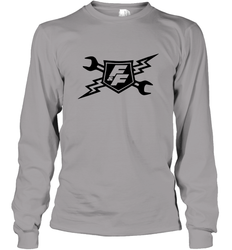 Fast & Furious Racing Shield Motif Long Sleeve T-Shirt