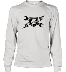 Fast & Furious Racing Shield Motif Long Sleeve T-Shirt