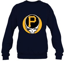Pittsburgh Pirates Grateful Dead Baseball Steal Your Face MLB Crewneck Sweatshirt Crewneck Sweatshirt - globaltrendtees