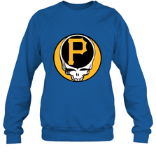 Pittsburgh Pirates Grateful Dead Baseball Steal Your Face MLB Crewneck Sweatshirt Crewneck Sweatshirt - globaltrendtees