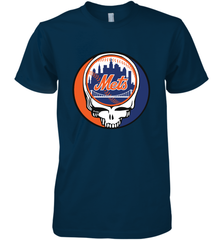New York Mets Grateful Dead Baseball Steal Your Face MLB Men's Premium T-Shirt Men's Premium T-Shirt - globaltrendtees