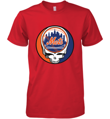 New York Mets Grateful Dead Baseball Steal Your Face MLB Men's Premium T-Shirt Men's Premium T-Shirt - globaltrendtees