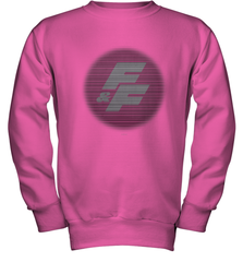 Fast & Furious Shuttered Logo Youth Crewneck Sweatshirt Youth Crewneck Sweatshirt - globaltrendtees