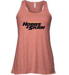 Fast & Furious Hobbs & Shaw Yellow And Black Movie Logo Women's Tank Top Women's Tank Top - globaltrendtees