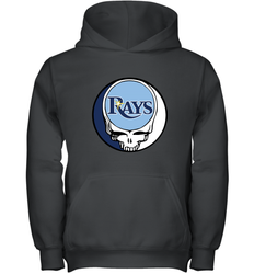 Tampa Bay Rays Grateful Dead Baseball Steal Your Face MLB Youth Hooded Sweatshirt