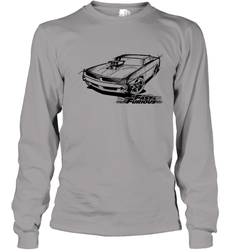 Fast & Furious Dom's Charger with Engine Youth Long Sleeve T-Shirt