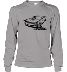 Fast & Furious Dom's Charger with Engine Youth Long Sleeve T-Shirt Youth Long Sleeve T-Shirt - globaltrendtees