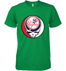 New York Yankees Grateful Dead Baseball Steal Your Face MLB Men's Premium T-Shirt Men's Premium T-Shirt - globaltrendtees