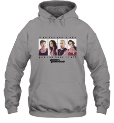 Fast & Furious You Can Have It All Group Shot Panels Black Hooded Sweatshirt