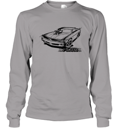 Fast & Furious Dom's Charger with Engine Long Sleeve T-Shirt