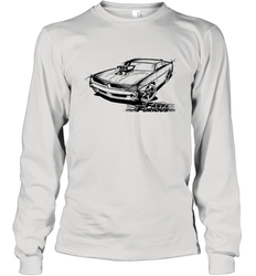 Fast & Furious Dom's Charger with Engine Long Sleeve T-Shirt