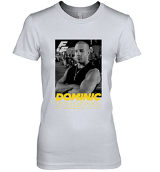 Fast & Furious Dominic Toretto Dom Portrait Logo Women's Premium T-Shirt