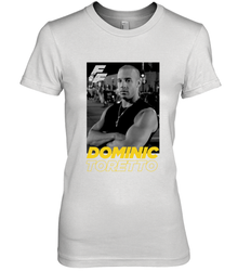 Fast & Furious Dominic Toretto Dom Portrait Logo Women's Premium T-Shirt