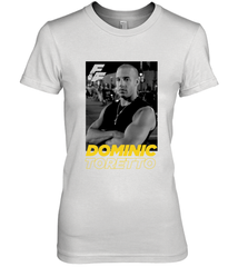 Fast & Furious Dominic Toretto Dom Portrait Logo Women's Premium T-Shirt Women's Premium T-Shirt - globaltrendtees