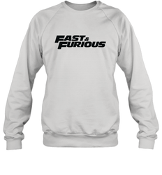 Fast & Furious Flat Black Bold Movie Logo Crewneck Sweatshirt