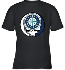 Seattle Mariners Grateful Dead Baseball Steal Your Face MLB Youth T-Shirt Youth T-Shirt - globaltrendtees