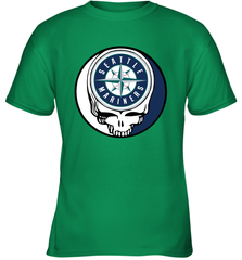 Seattle Mariners Grateful Dead Baseball Steal Your Face MLB Youth T-Shirt Youth T-Shirt - globaltrendtees