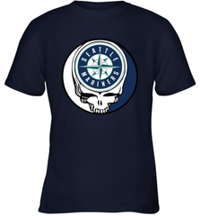 Seattle Mariners Grateful Dead Baseball Steal Your Face MLB Youth T-Shirt Youth T-Shirt - globaltrendtees