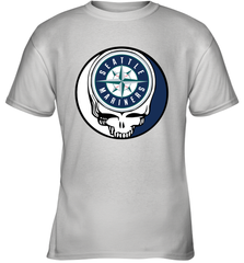 Seattle Mariners Grateful Dead Baseball Steal Your Face MLB Youth T-Shirt Youth T-Shirt - globaltrendtees
