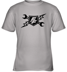 Fast & Furious Racing Shield Motif Youth T-Shirt Youth T-Shirt - globaltrendtees
