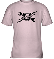 Fast & Furious Racing Shield Motif Youth T-Shirt Youth T-Shirt - globaltrendtees
