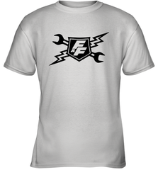 Fast & Furious Racing Shield Motif Youth T-Shirt Youth T-Shirt - globaltrendtees