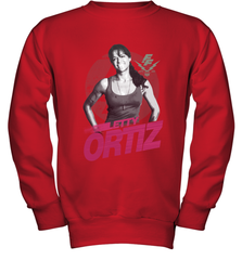 Fast & Furious Letty Ortiz Smiling Portrait Youth Crewneck Sweatshirt Youth Crewneck Sweatshirt - globaltrendtees
