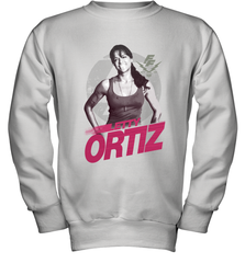 Fast & Furious Letty Ortiz Smiling Portrait Youth Crewneck Sweatshirt Youth Crewneck Sweatshirt - globaltrendtees