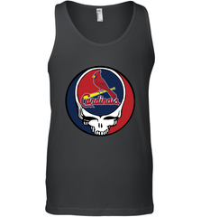 St Louis Cardinals Grateful Dead Baseball Steal Your Face MLB Men's Tank Top Men's Tank Top - globaltrendtees