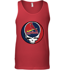 St Louis Cardinals Grateful Dead Baseball Steal Your Face MLB Men's Tank Top Men's Tank Top - globaltrendtees