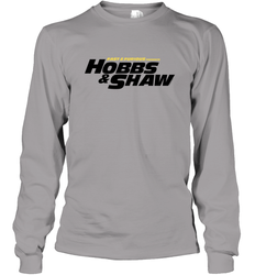 Fast & Furious Hobbs & Shaw Yellow And Black Movie Logo Long Sleeve T-Shirt