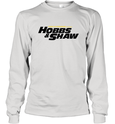 Fast & Furious Hobbs & Shaw Yellow And Black Movie Logo Long Sleeve T-Shirt