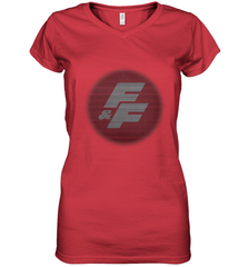 Fast & Furious Shuttered Logo Women's V-Neck T-Shirt Women's V-Neck T-Shirt - globaltrendtees