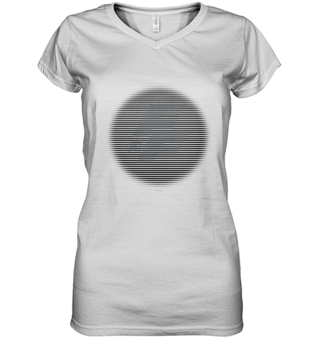 Fast & Furious Shuttered Logo Women's V-Neck T-Shirt Women's V-Neck T-Shirt / White / S Women's V-Neck T-Shirt - globaltrendtees