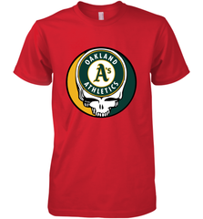 Oakland Athletics Grateful Dead Baseball Steal Your Face MLB Men's Premium T-Shirt Men's Premium T-Shirt - globaltrendtees
