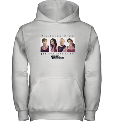 Fast & Furious You Can Have It All Group Shot Panels Black Youth Hooded Sweatshirt